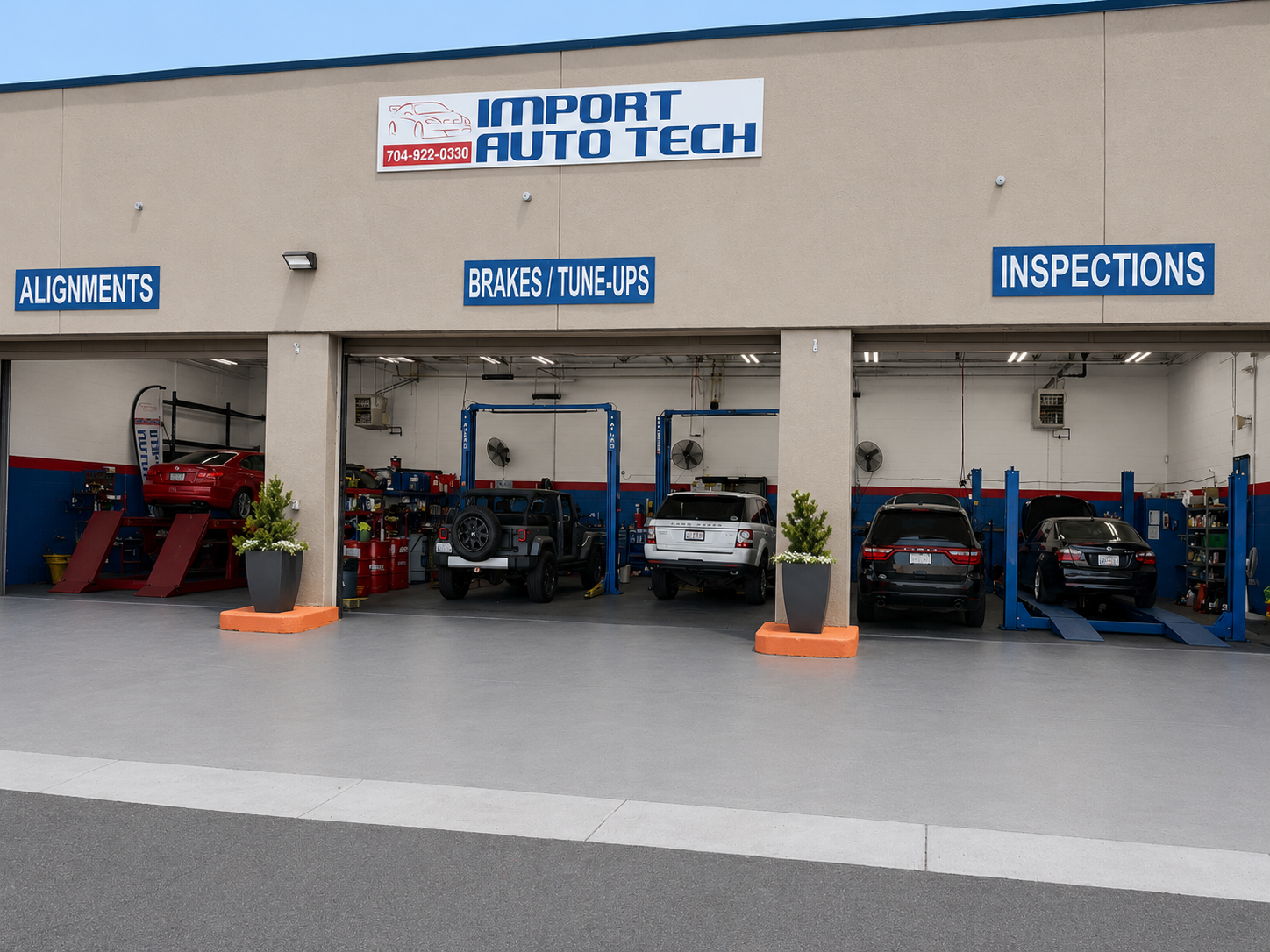 Import Auto Tech shop exterior