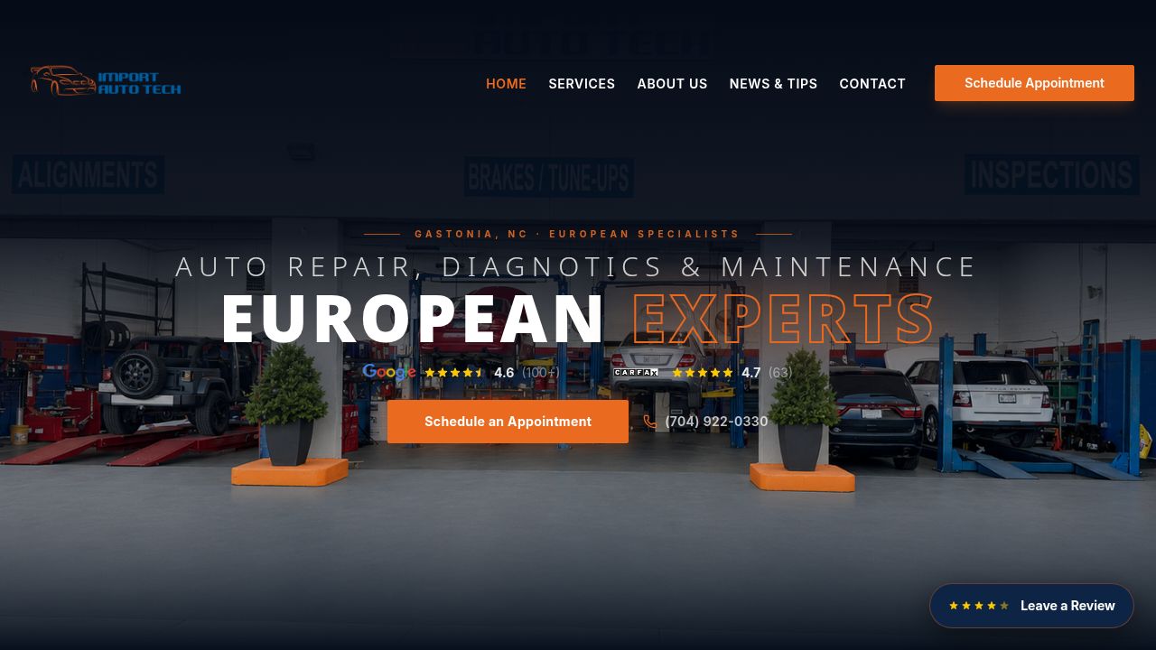 Import Auto Tech in Gastonia, NC